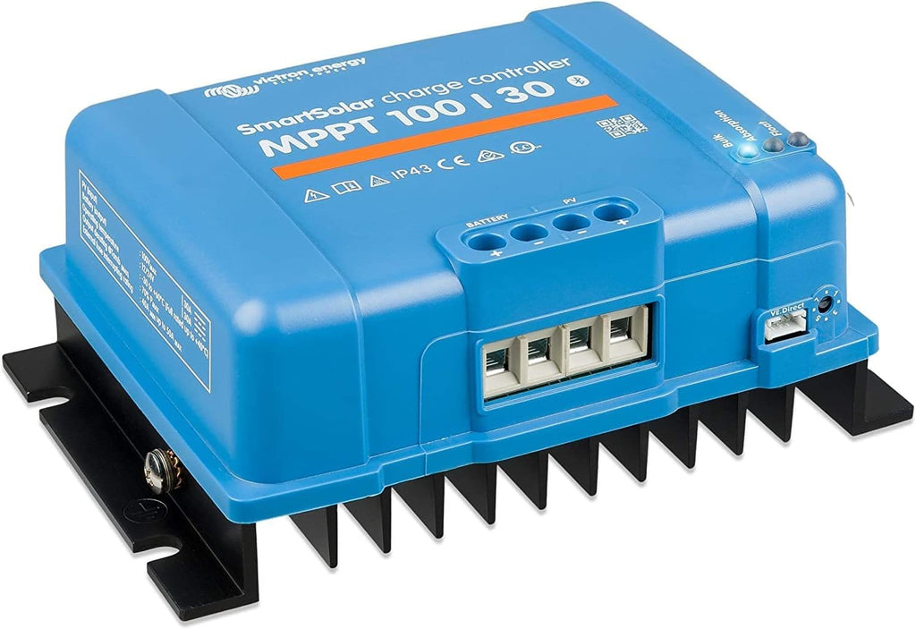 SmartSolar MPPT 100V 30 amp 12/24-Volt Solar Charge Controller (Bluetooth) | Bluetooth Charge Controllers for Solar