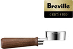 Breville BEA304WLW Naked Portafilter Espresso Accessory, 58mm, Walnut