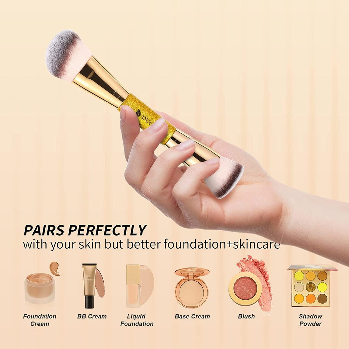 Dual-Ended Foundation Brush
