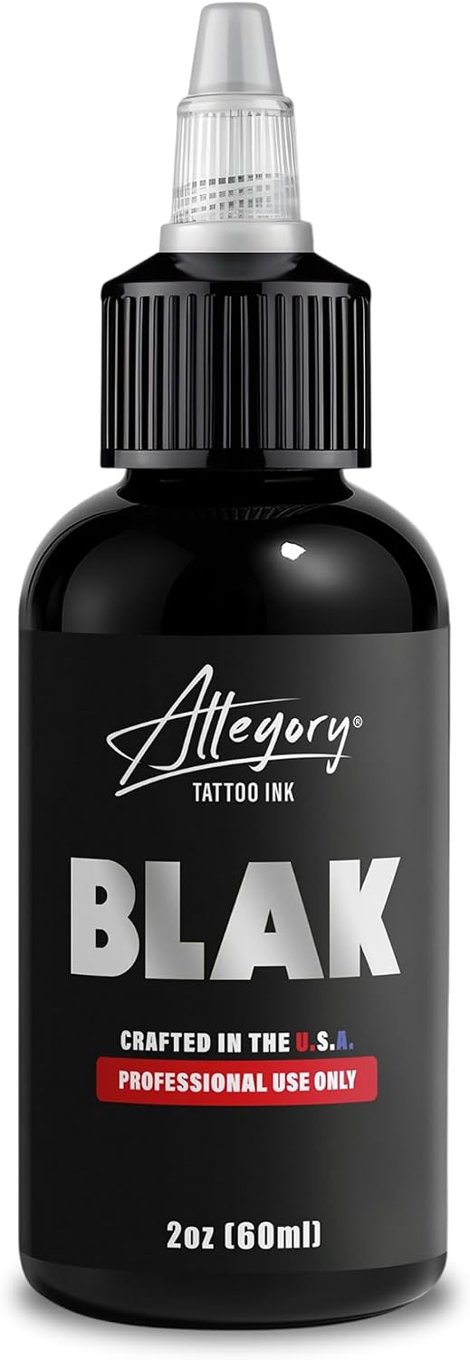 Tattoo Ink – Blak, Premium Black Tattoo Ink, Perfect for Lining and Shading, Smooth, Consistent Pigment, Vegan