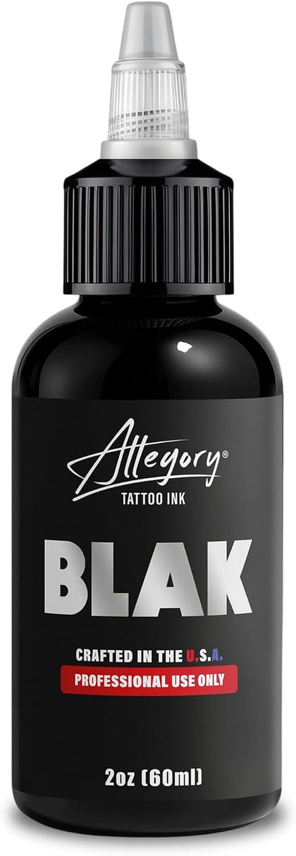 Tattoo Ink – Blak, Premium Black Tattoo Ink, Perfect for Lining and Shading, Smooth, Consistent Pigment, Vegan