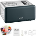 Automatic Ice Cream Maker with Built-in Compressor, 1.5 Quart No Pre-freezing Gelato Maker, Electric Sorbet-Maker, 3