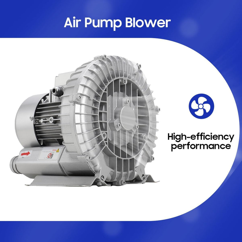 Vacuum Regenerative Blower, 110V 370W High Pressure Vortex Ring Blower
