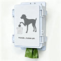 Dog Poop Bag Dispenser Wall Mounted Waterproof Outdoor Pet Waste Bags Dispenser Station Stake, Pole, Fence Mounted