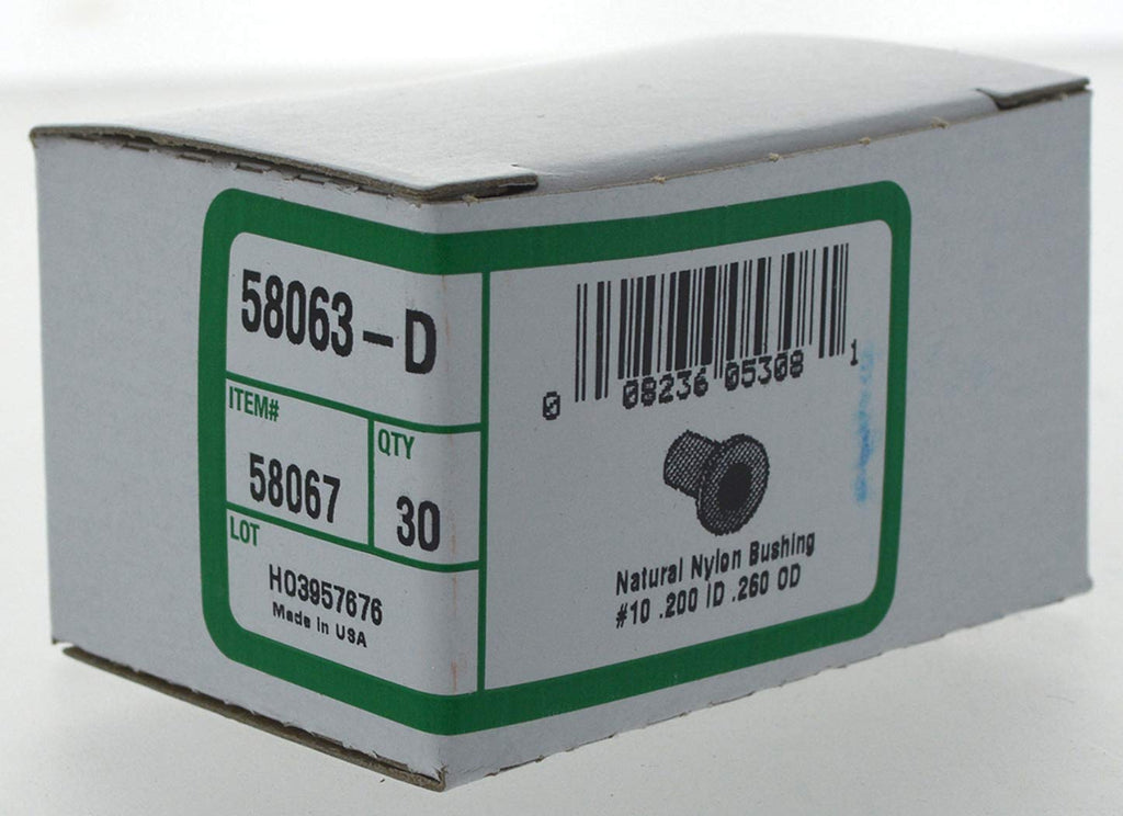 Hillman 58067 0.26 O.D. Nylon Flanged Bushing, Number-10, 30-Pack