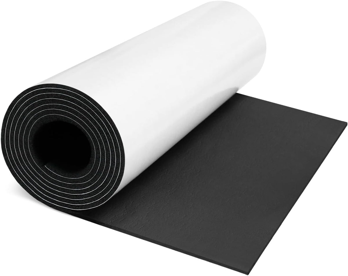 Sponge Neoprene Foam Sheet, Adhesive Rubber Padding 12"x1/8"x59"
