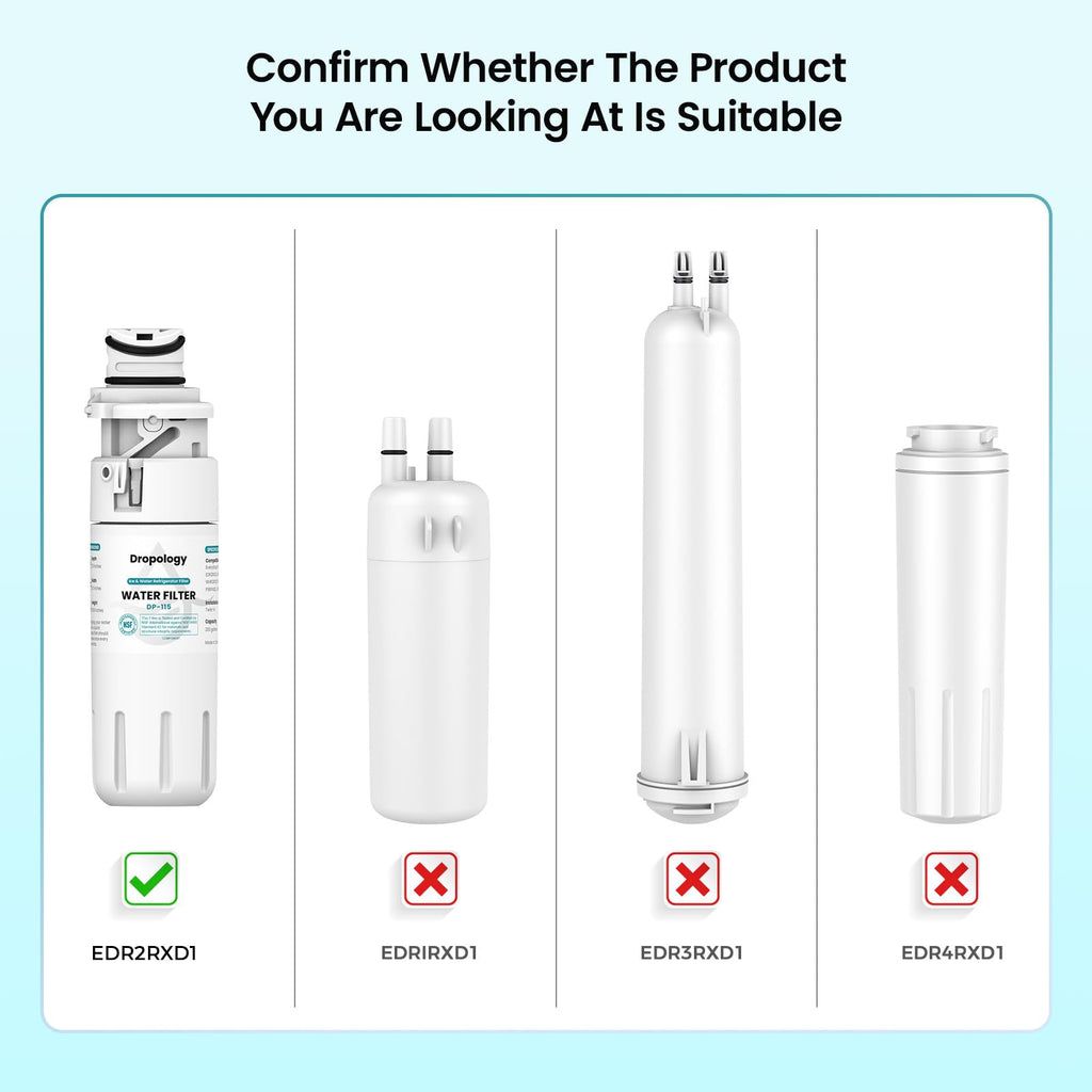 Water Filter Compatible with Whirlpool EDR2RXD1, W10413645A 1Pack