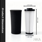 NKA F112 Filter for Dirt Devil Endura, HEPA + Foam, 1 Pack