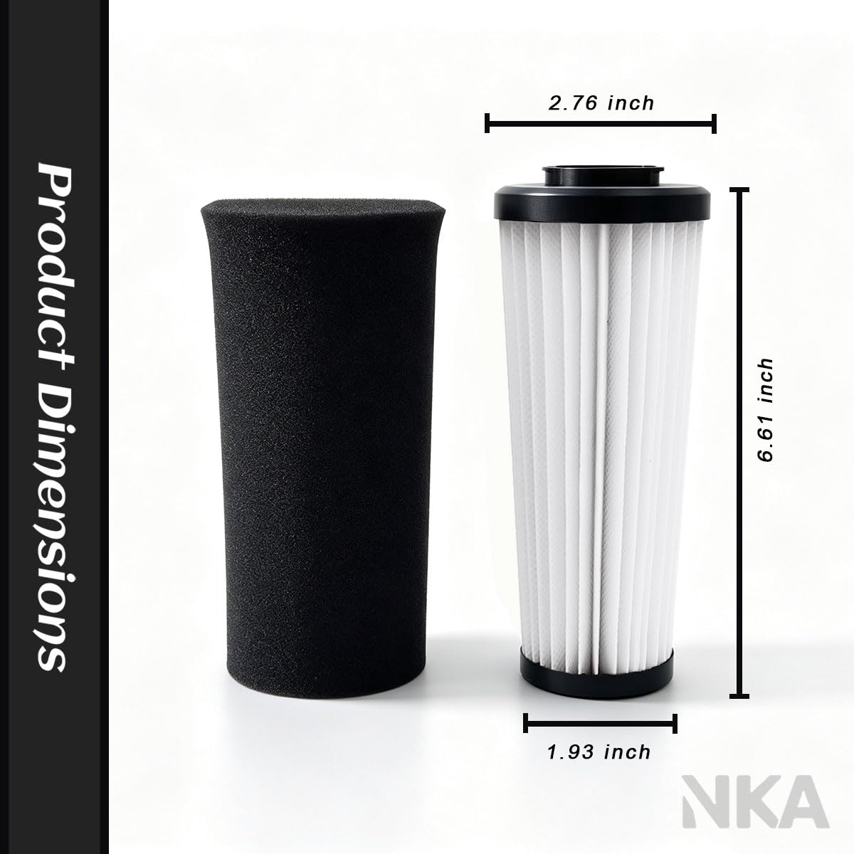 NKA F112 Filter for Dirt Devil Endura, HEPA + Foam, 1 Pack