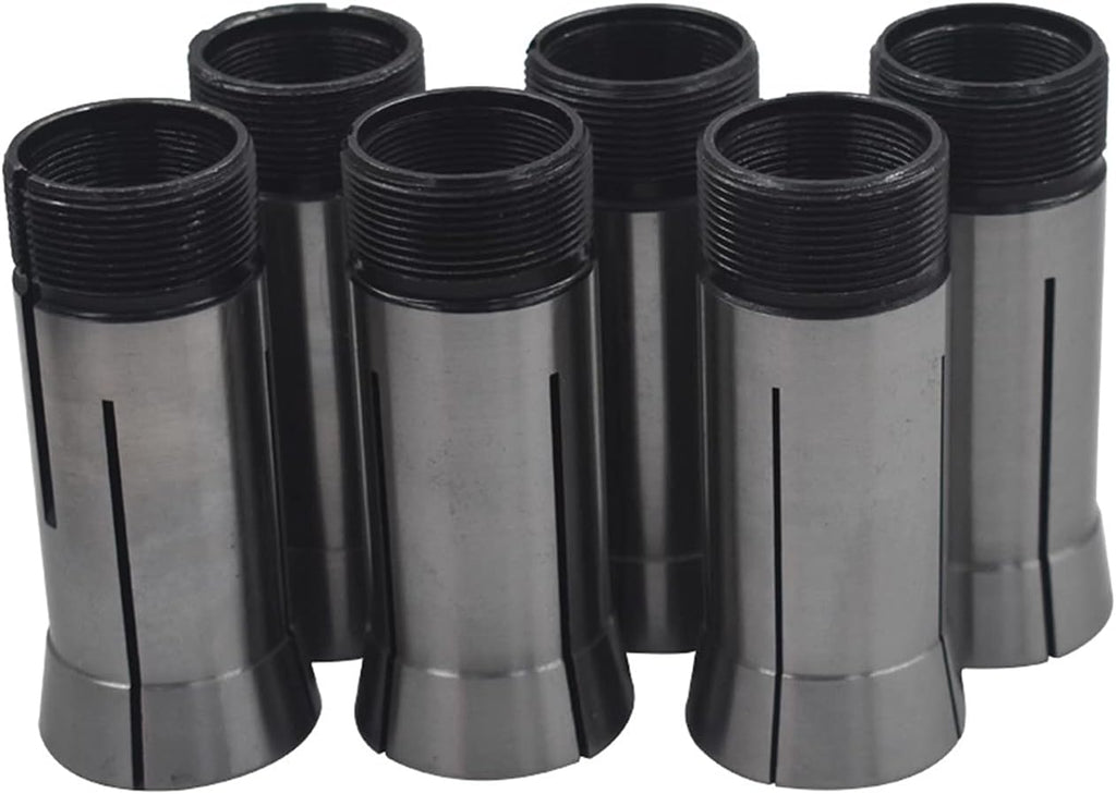 6-Pack Precision 5C Square Collet Set 1/4-3/4in Mill Chuck Holder