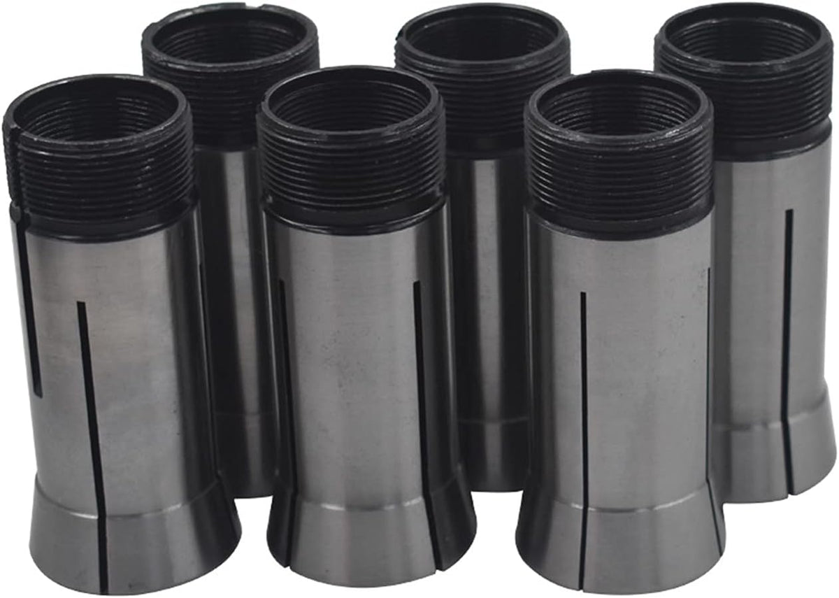 6-Pack Precision 5C Square Collet Set 1/4-3/4in Mill Chuck Holder