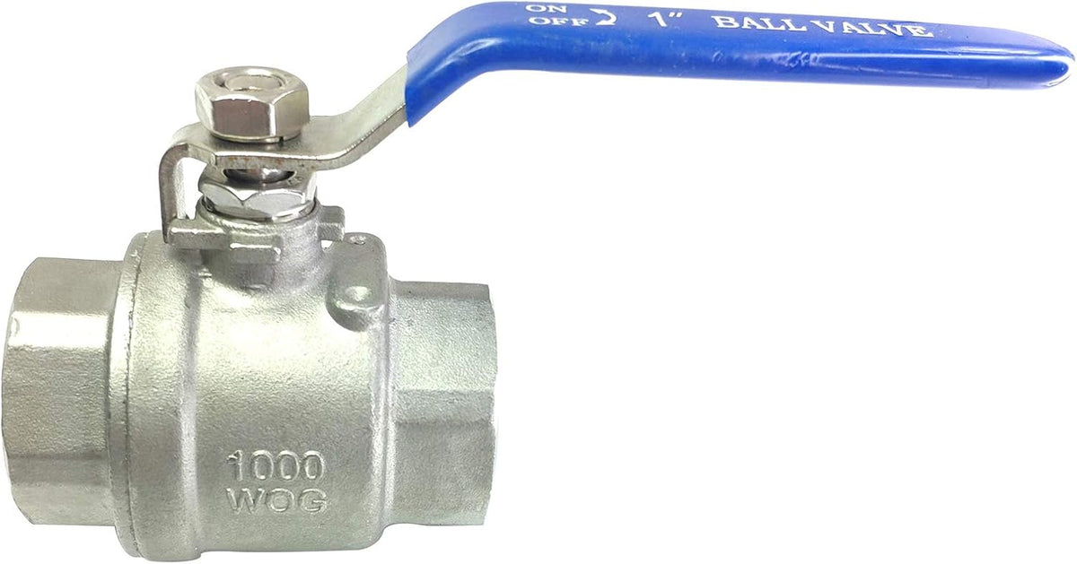 1" Female Ball Valve NPT Thread 316 Stainless Steel Full Port Ball Valve WOG1000