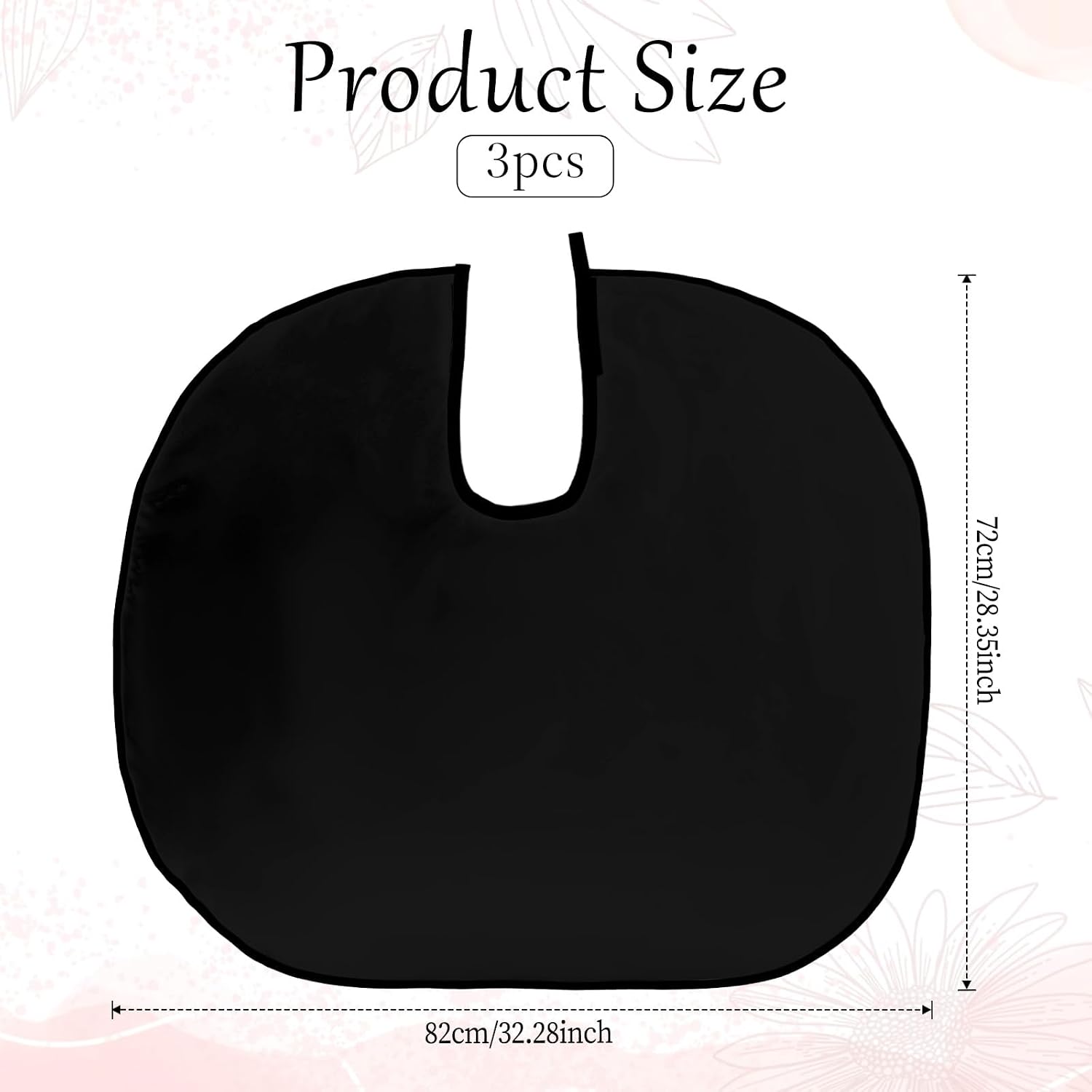 Waterproof Haircut Cape 3 Pack - Adjustable Barber Cape for Hair Dye | Snap-button neck closure for a snug fit.