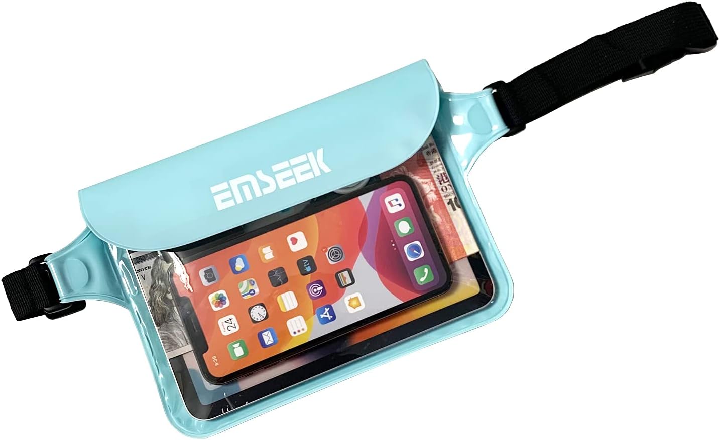 Waterproof Waist Pouch Dry Belt Bag Fanny Pack Keep Your Key Fob Wallet Kindle Phone Dry Perfect For Swim Surf