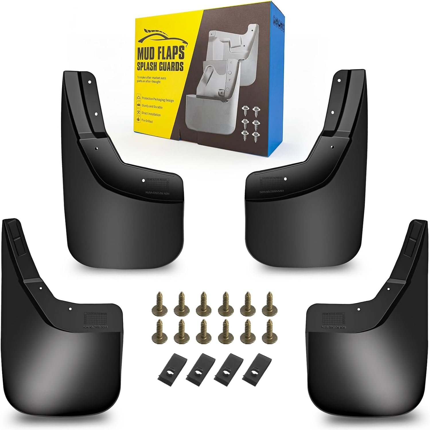 Mud Flaps Fit for 2014-2018 Chevy Silverado 1500/LD /2500 HD/ 3500 HD - Fit The Models with Single Rear Wheels