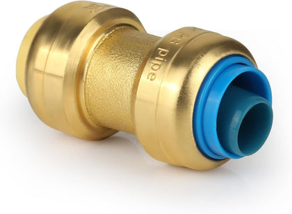 (Pack of 2) EFIELD Push Fit Fittings 1/2" Push Fit x 1/2" PB (polybutylene) Conversion Coupling with a Disconnect