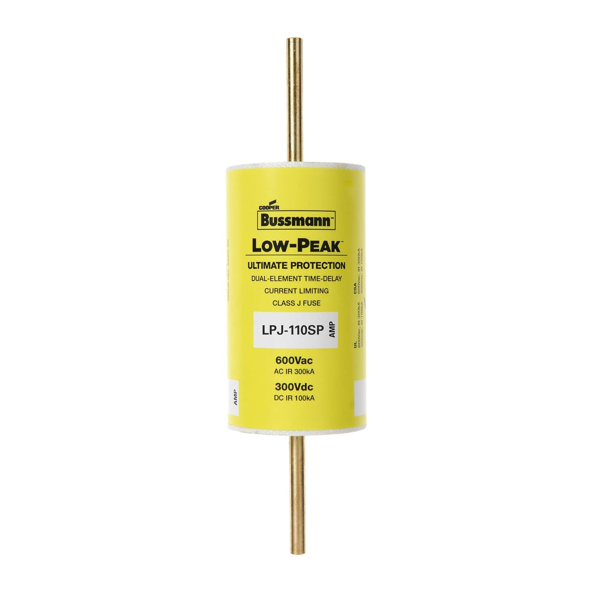 Cooper Bussmann LPJ-110SP 110A, 600V, Low-Peak Time-Delay Fuse Class J