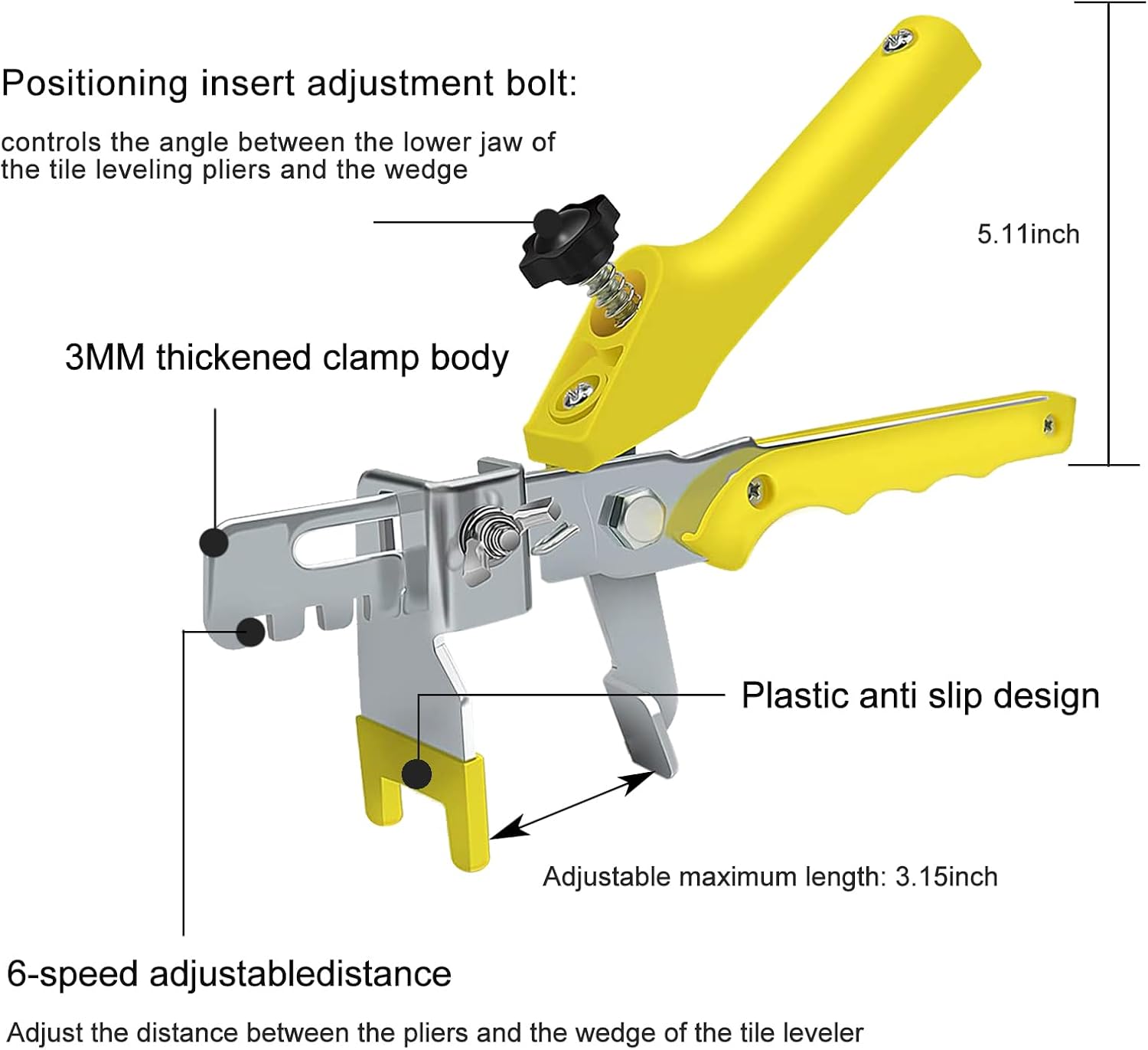 Tile Leveling Compounds System Plier Hand Floor Pliers Tiling Installation Locator Leveling System for DIY Ceramic
