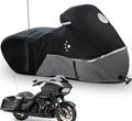Motorcycle Cover 420D Heavy Duty Storage for Touring Models Harley Davidson Road King,Road Glide,Street Glide,Electra
