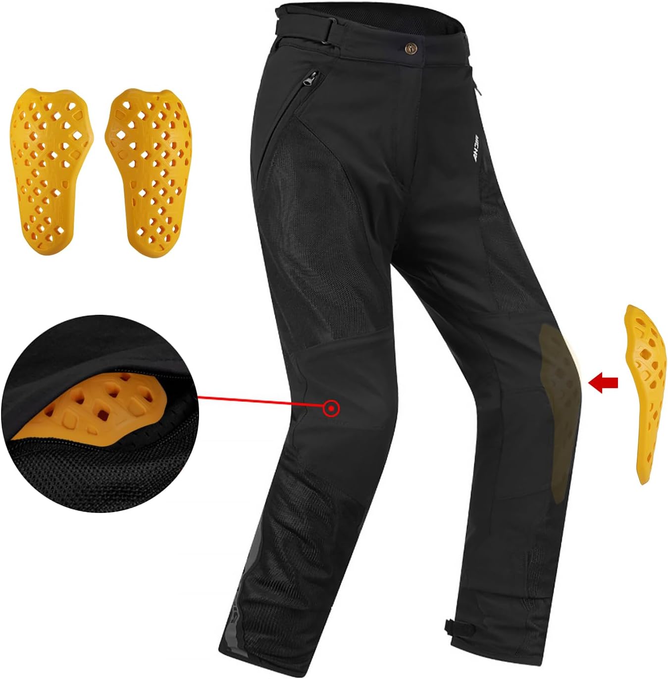 CE Level 2 Motorcycle Armor Inserts for Jackets and Riding Pants | CE Level 2 Impact-Reactive Armor with Airflow