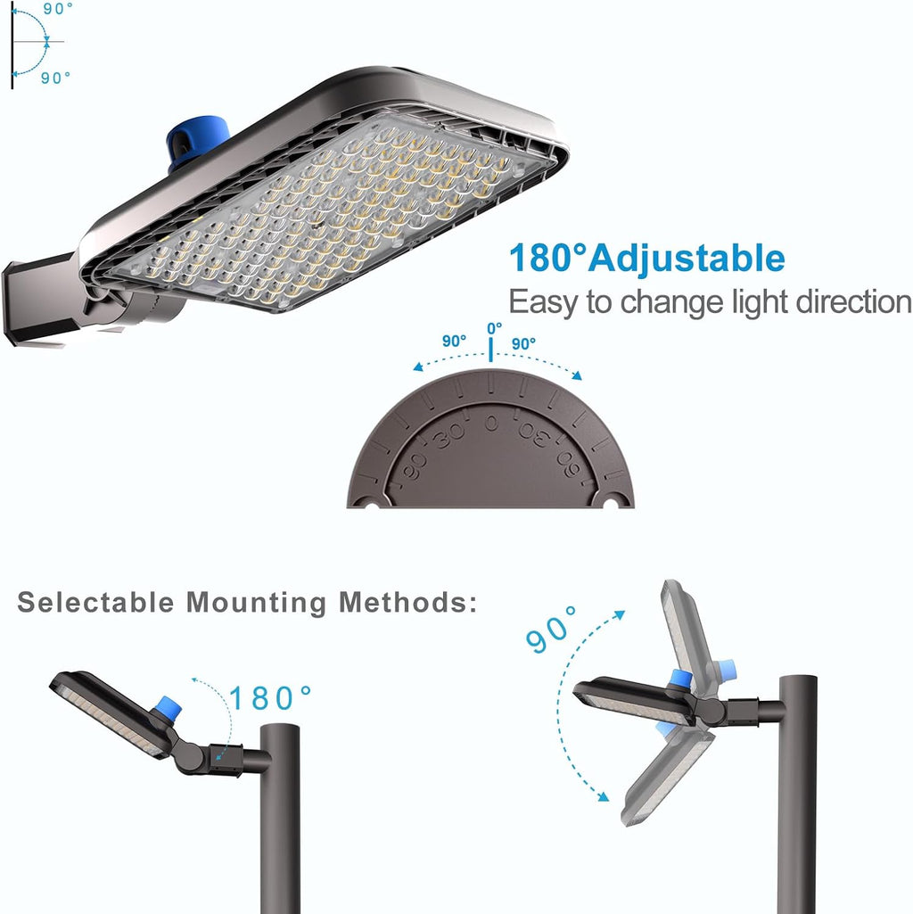 Lightdot 4Pack Parking Lot Light Outdoor 320W LED Pole Light with Photocell