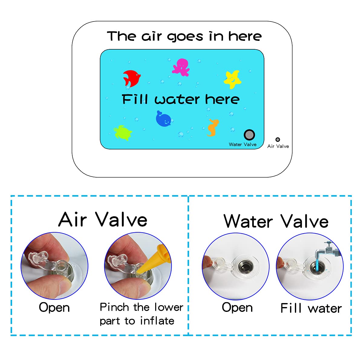 Tummy time Water Play mat, Baby Water Play Mat for Kids and Toddlers Baby Toys for 3 to 24 Months, Strengthen Your