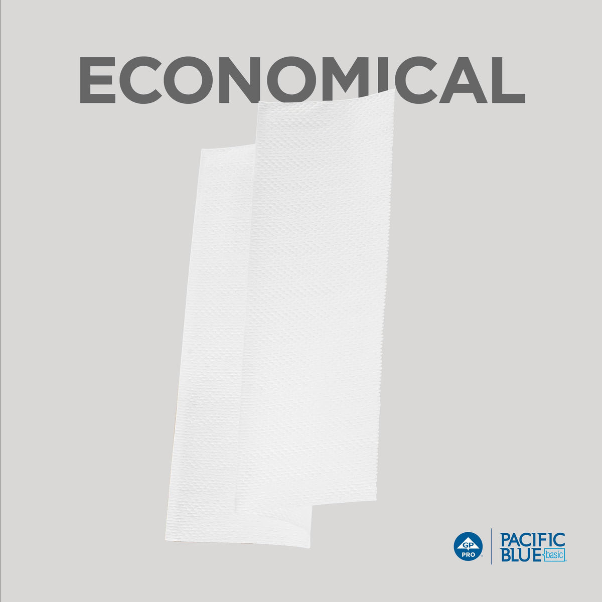 Pacific Blue Basic Recycled Multifold Paper Towels (Previously Branded Envision) by GP PRO (Georgia-Pacific), White