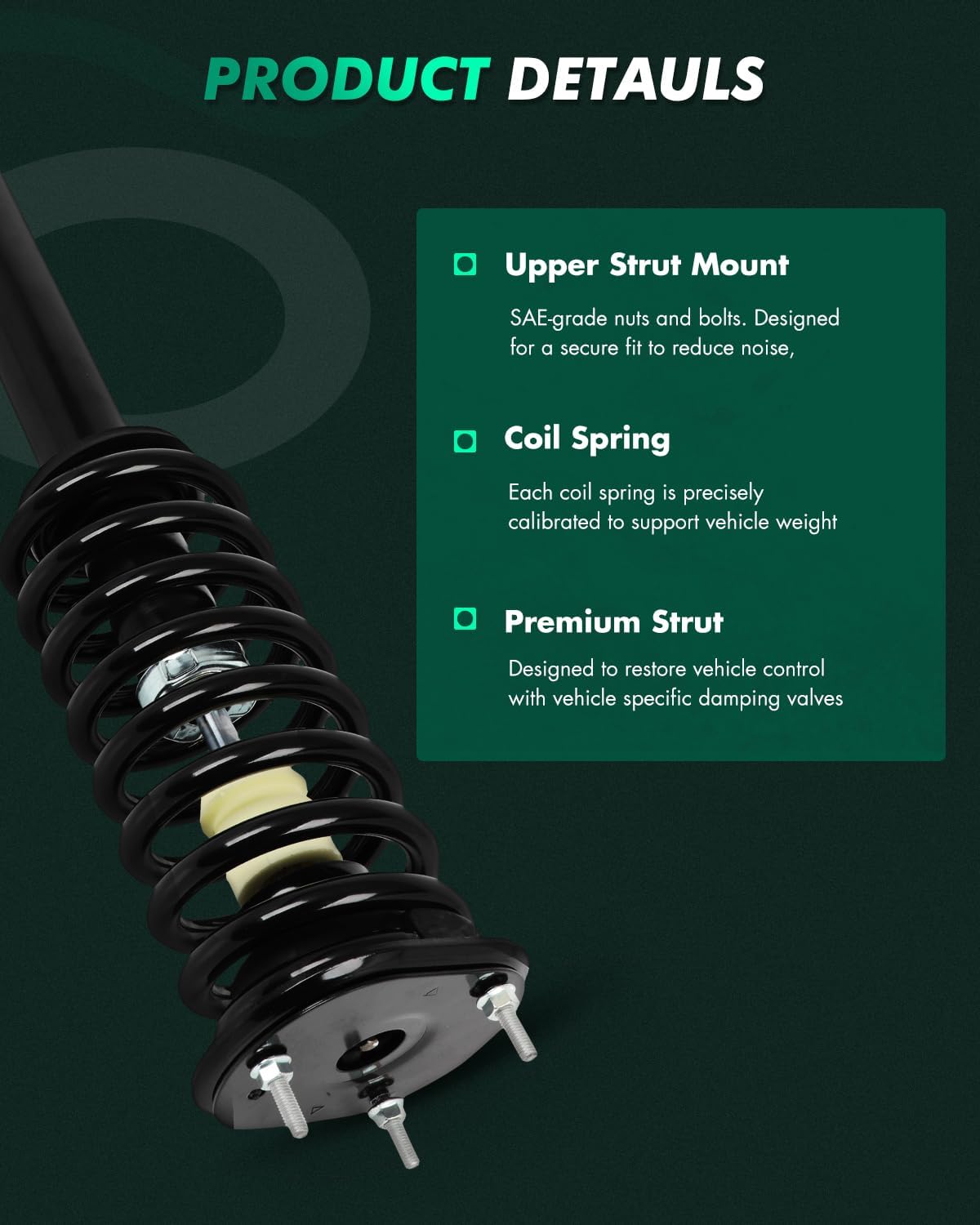 SCITOO Front Strut Assembly for Dodge for Durango,for Jeep Grand Cherokee