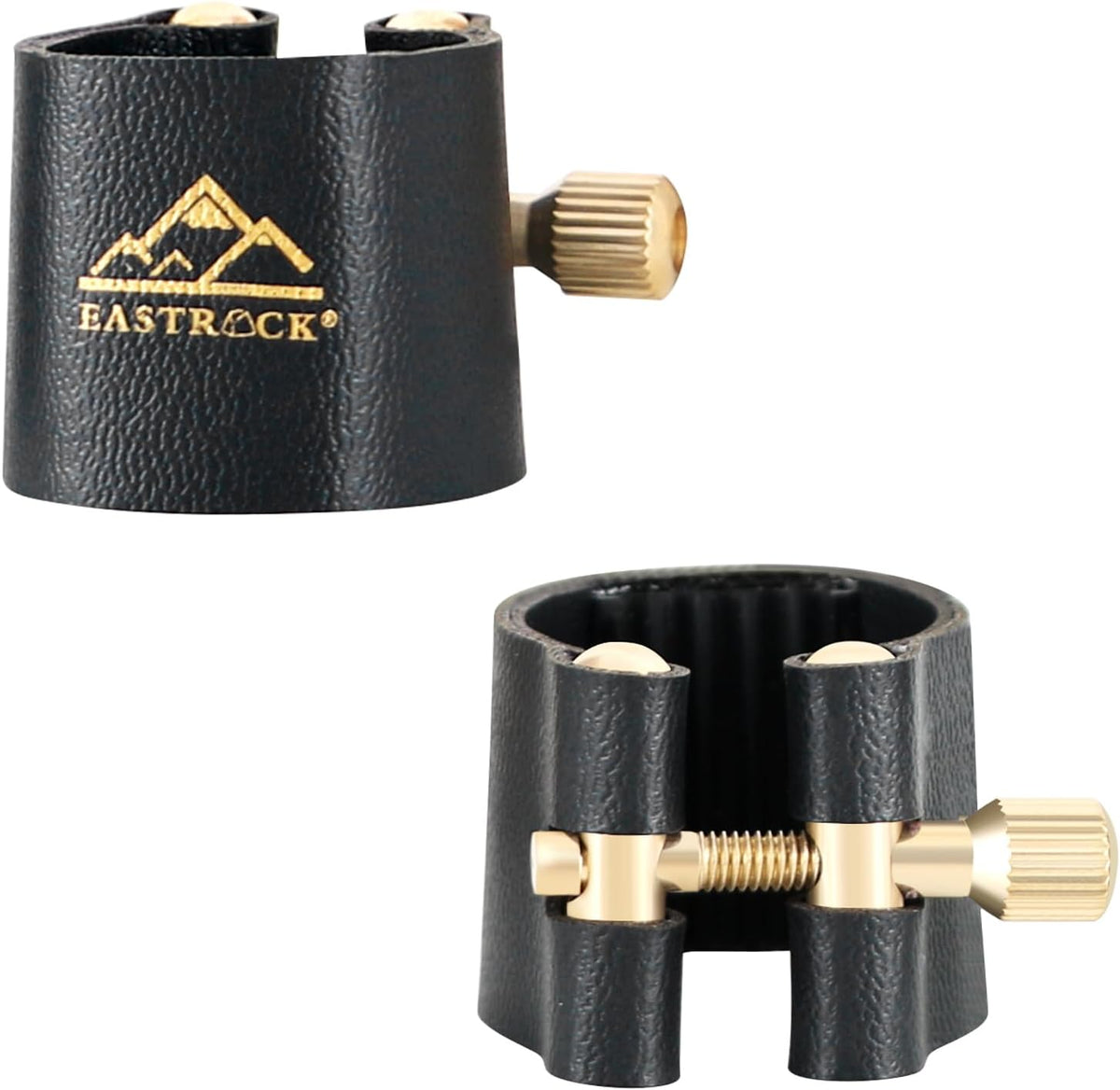 Alto Saxophone Mouthpiece Kit includes Leather Ligature, Plastic Cap, Professional Alto Sax Mouthpiece, Musical