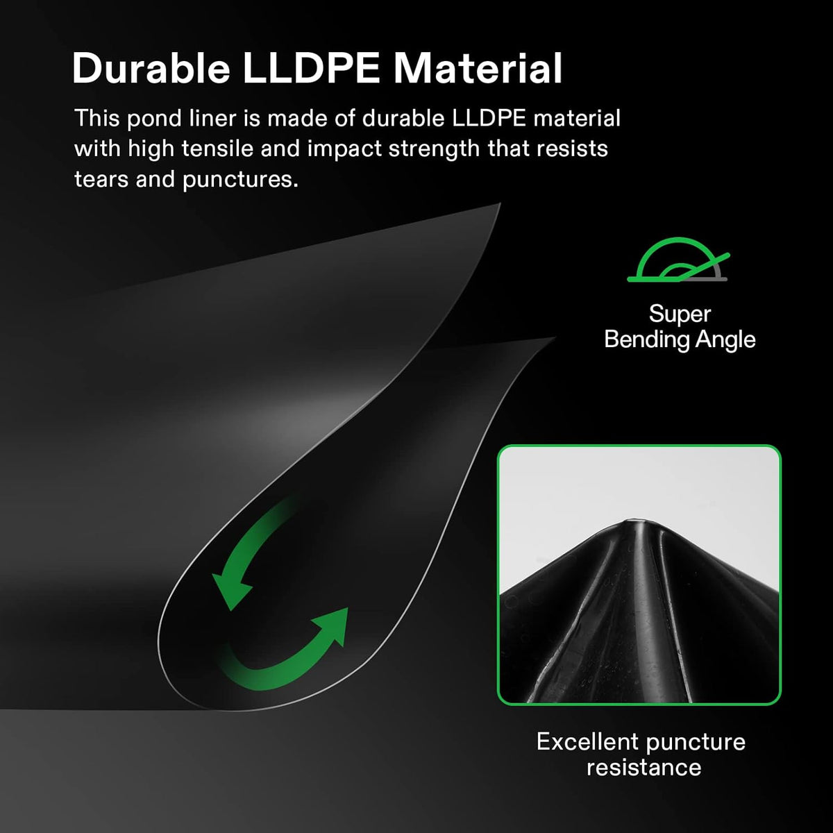 10 x 13 Feet Pond Liner for Koi Ponds, Aquaculture and Water Garden