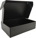 12x9x4 Shipping Boxes Black Mailer Corrugated Cardboard Box Set of 20