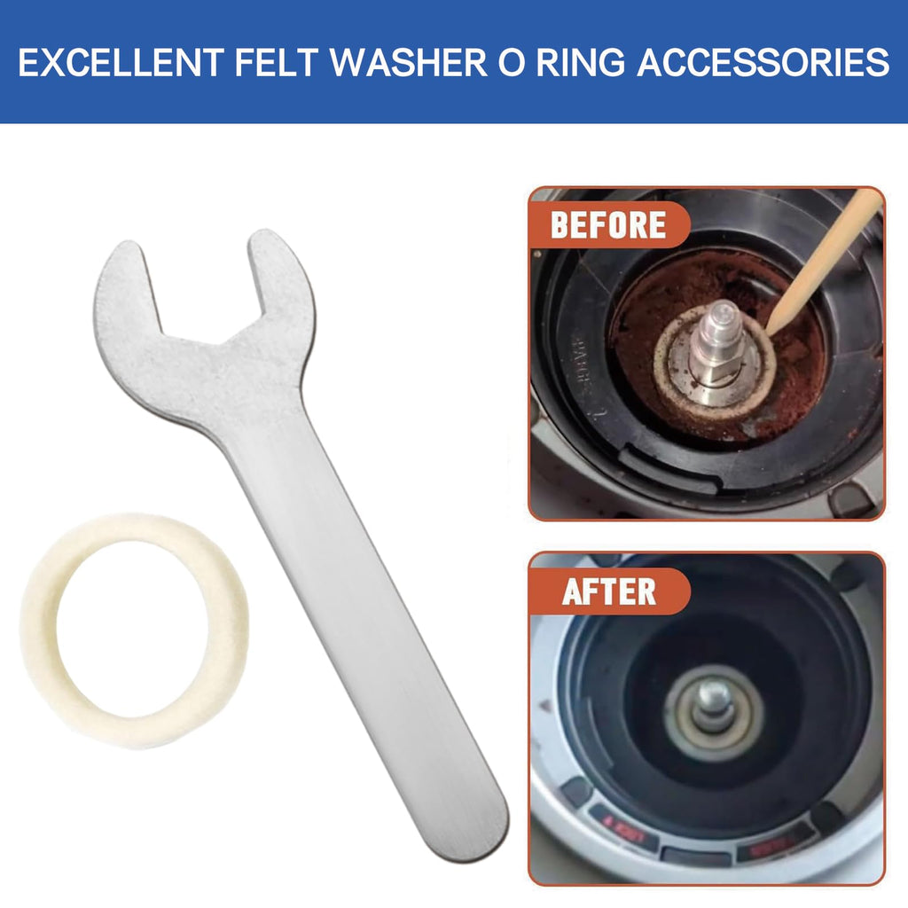 10pcs Felt Washer for Breville Espresso Machine Grinders