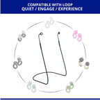 Earplug Lanyard, Magnetic Connector Cord Compatible with Loop Earplugs Quiet/Engage/Experience, Storing Case