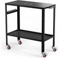 Welding Table Workbench 36x18 Inches 1200 lb Load Capacity | Hook Side Panel Handle Brake Wheels - Sturdy and