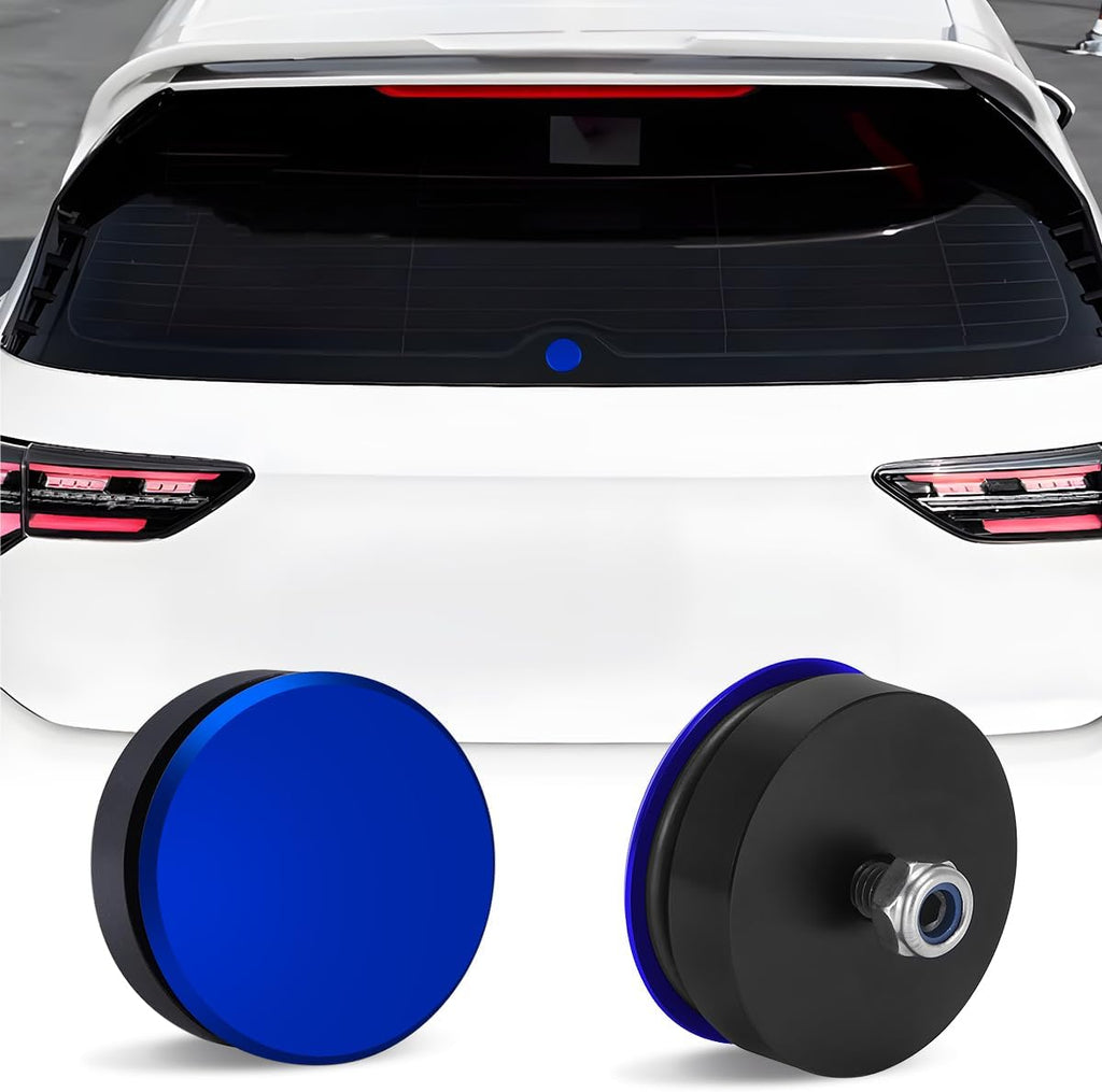 BELOMI Aluminum Rear Wiper Delete Plug with Waterproof Seal, Blue