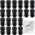 MAKERELE Wire Strain Relief NPT 3/8”Nylon Cord Grips Cable Glands Joints