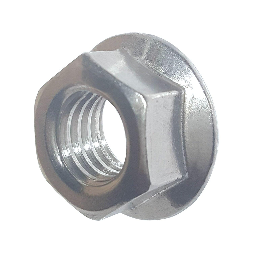 BCP Fasteners 10-32 Zinc-Plated Serrated Flange Hex Lock Nuts, 50 Pack