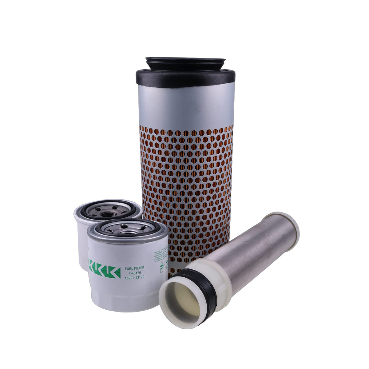 Solarhome New Service Filter Kit Compatible with Kubota Excavator U35-4 with D1703M Engine