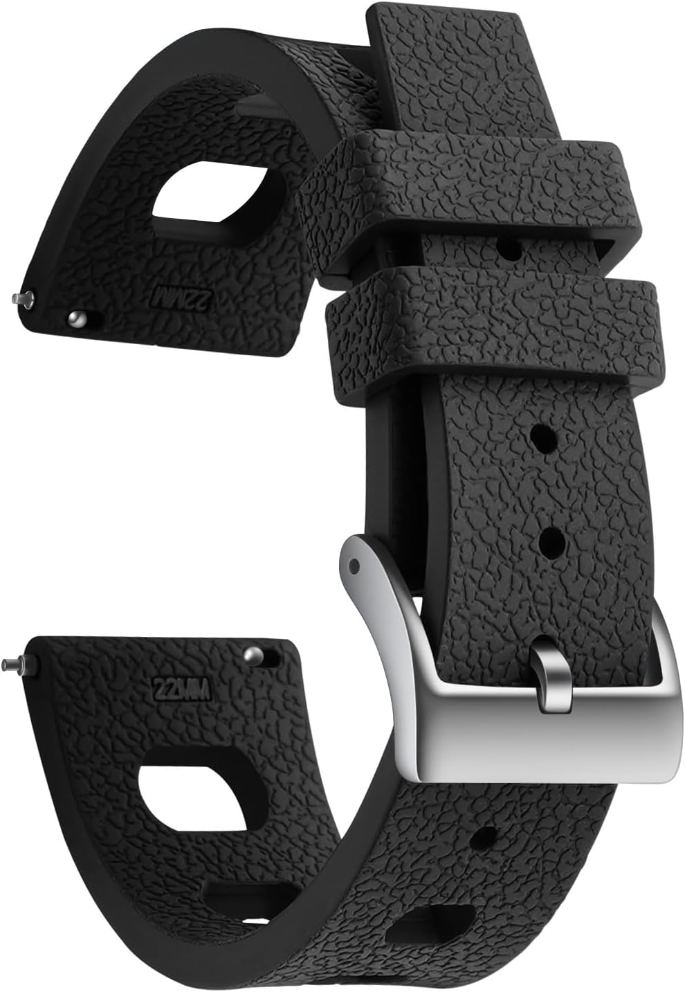 FKM Rubber Watch Strap 20mm, Quick Release Watch Band 22mm for Men Women, Waterproof Soft Premium Fluororubber