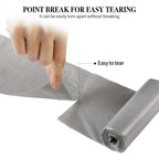 5 Rolls Small Trash Bags - 200 Counts 4 Gallon Small Garbage Bags (Silver)