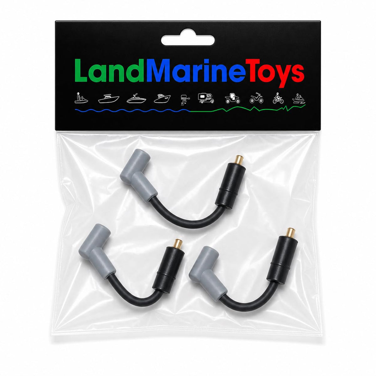 3PACK Mercury Force 45-50-60-65-75-90-100-115-125 Wire 5" Spark Plug 84-813715A9