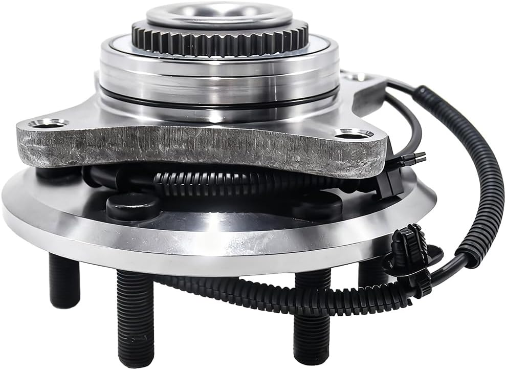 MotorbyMotor 515169 (4WD) Front Wheel Bearing and Hub Assembly with ABS 6 Lugs Fits for 2015-2017 Ford F-150 (2.7L 3.5L 5.0L Engines) Heavy Duty Low-Runout OE Directly Replacement Hub Bearing