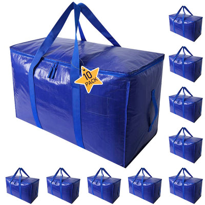 Moving Bags Heavy Duty Extra Large Cube Storage Tote for Space Saving, Traveling Organizer, with Zippers & Strong