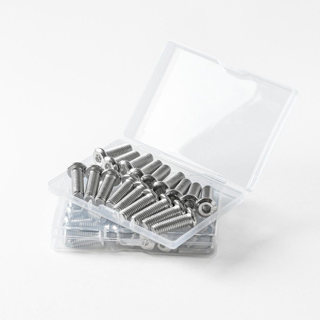 M12 x 50mm (6 Pack) Metric Flat Head Hex Socket Cap Screws Bolts, 304 Stainless Steel 18-8, Hex Drive, Bright Finish, Fully Machine Thread