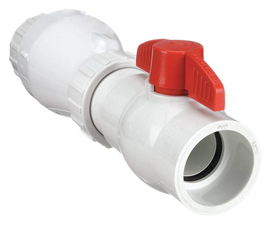 Check Valve, 2 in, Single, Inline Swing, PVC, Solvent Weld x Solvent Weld