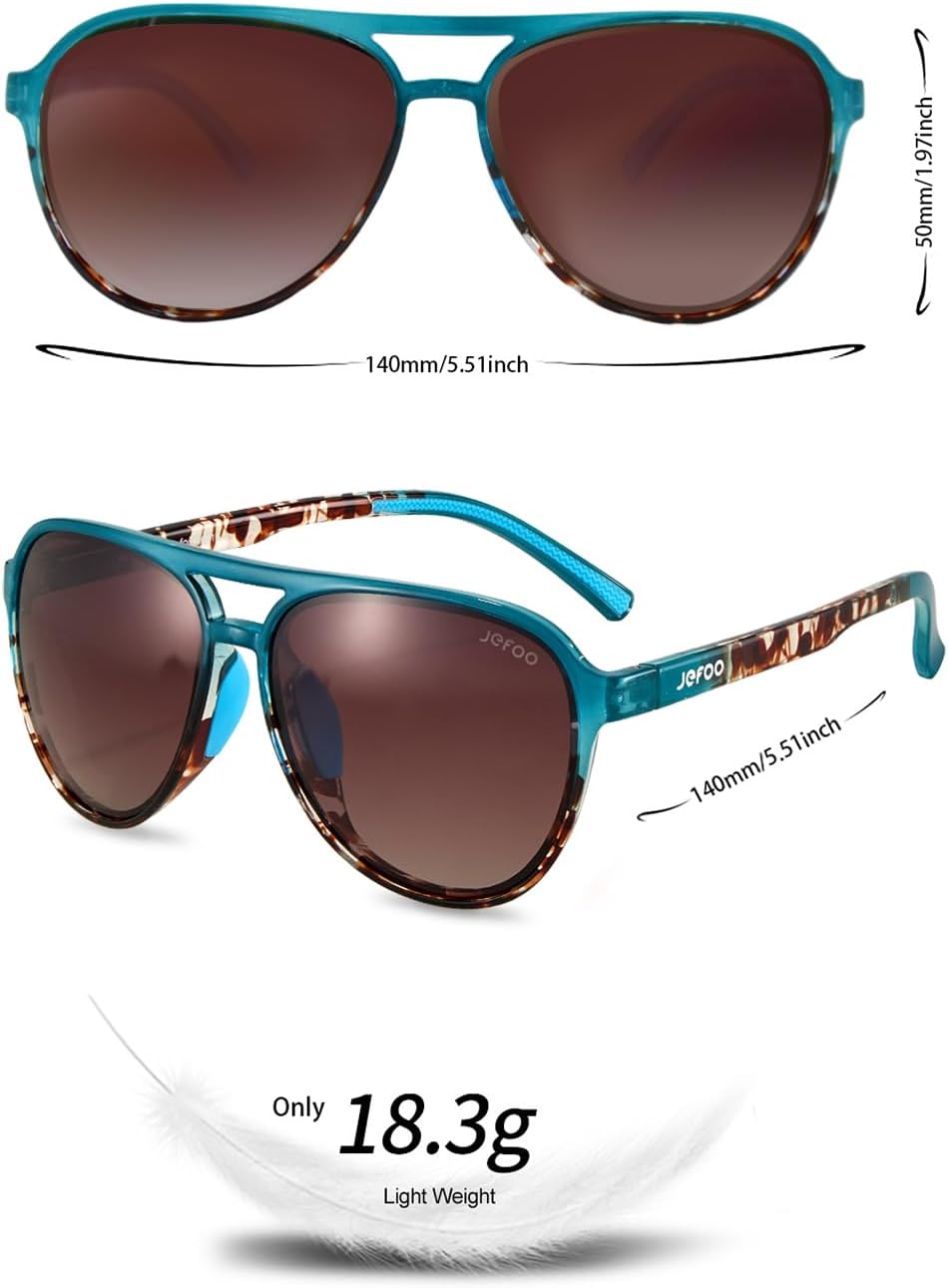 Polarized Aviator Sunglasses for Women Men Retro Trendy Sports Sunglasses for Outdoor UV400 Protection