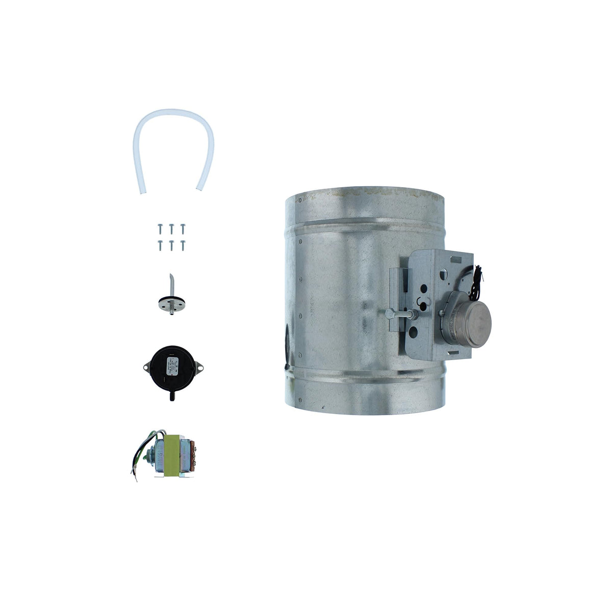 Duct 6 in. Universal Make-Up Air Damper Kit for Range Hood