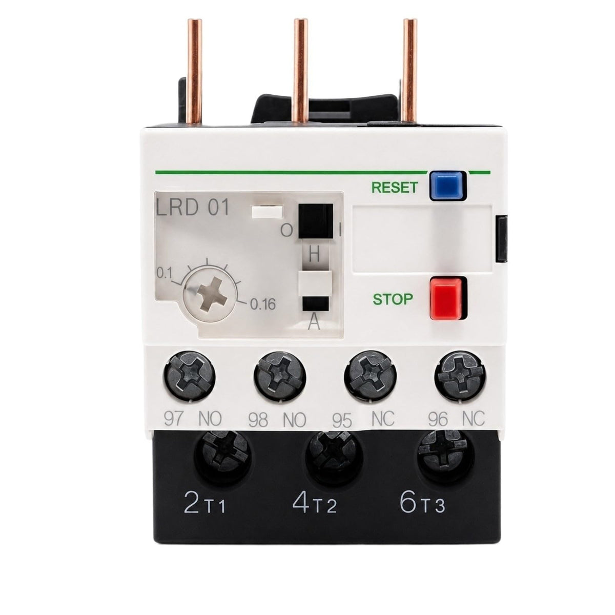 LRD Thermal Overload Relay, Adjustable Motor Overload Protection, 1-Pack