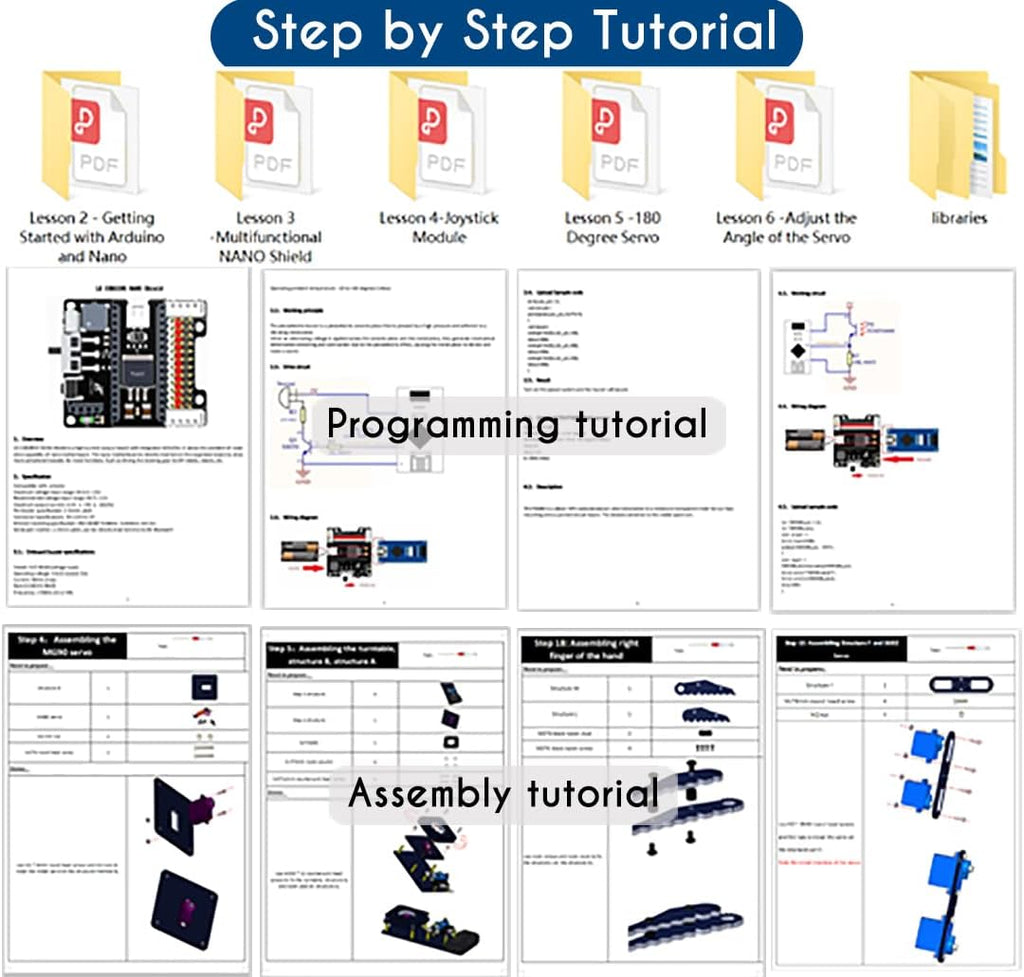 Robot Arm for Arduino, Smart Robot Building Kit That can Memorize and Repeat Movements for Beginners/Teens/Adults to