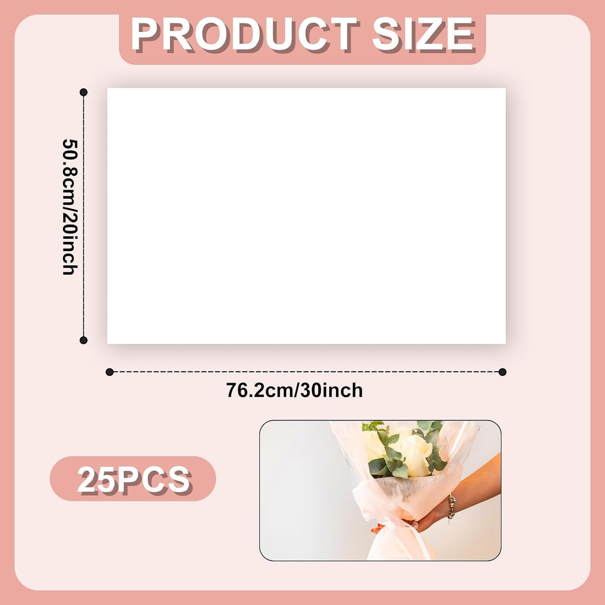25 Sheets Acid-Free Tissue Paper